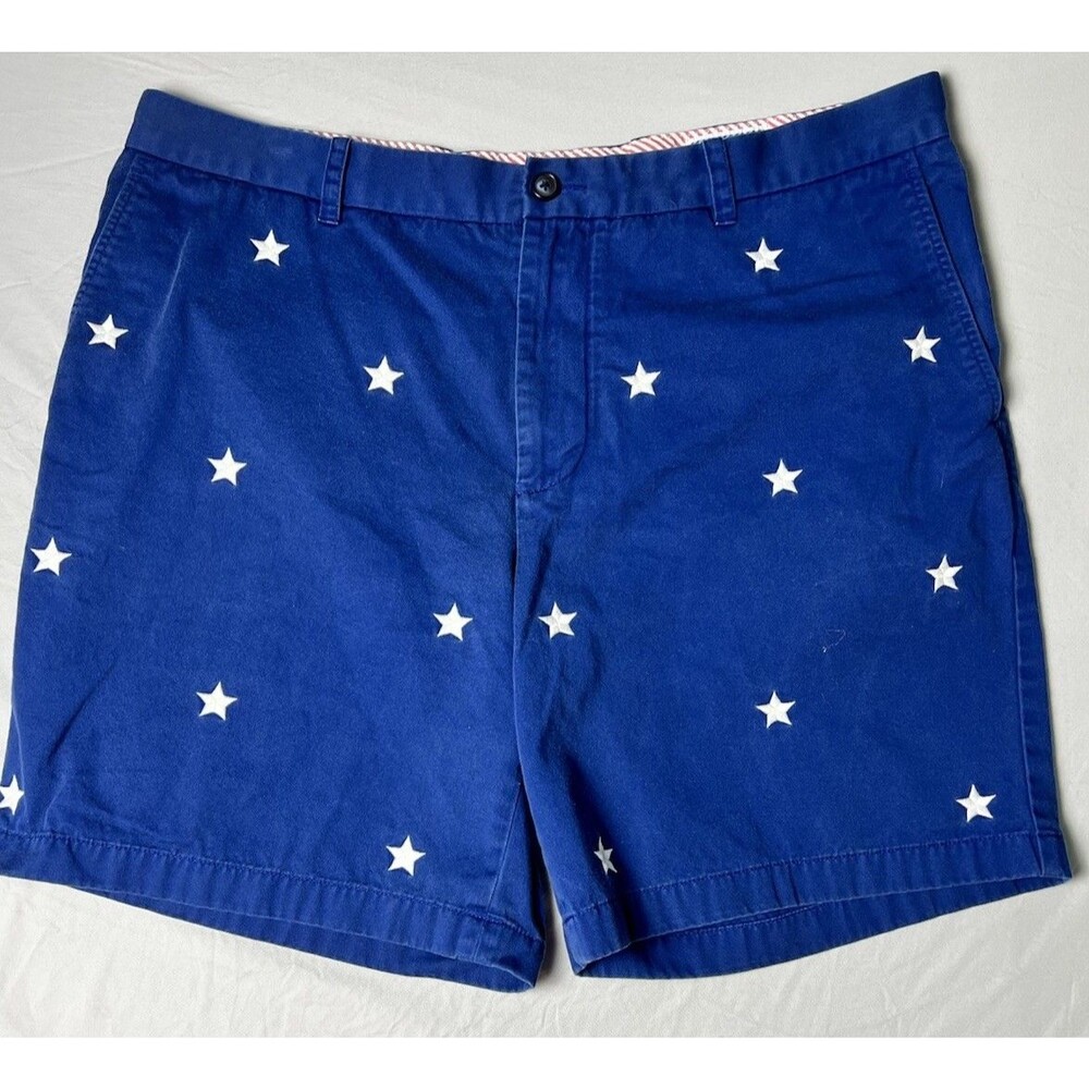Southern Tide Men’s Shorts Star Spangled Yacht Blue Size W40 MSRP $ 99.50 - Picture 2 of 11